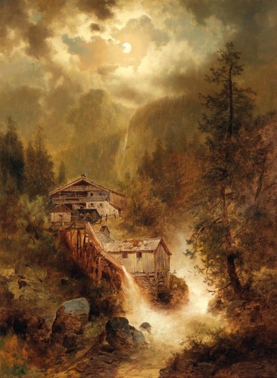 Approaching Storm in the High Mountains by Josef Thoma